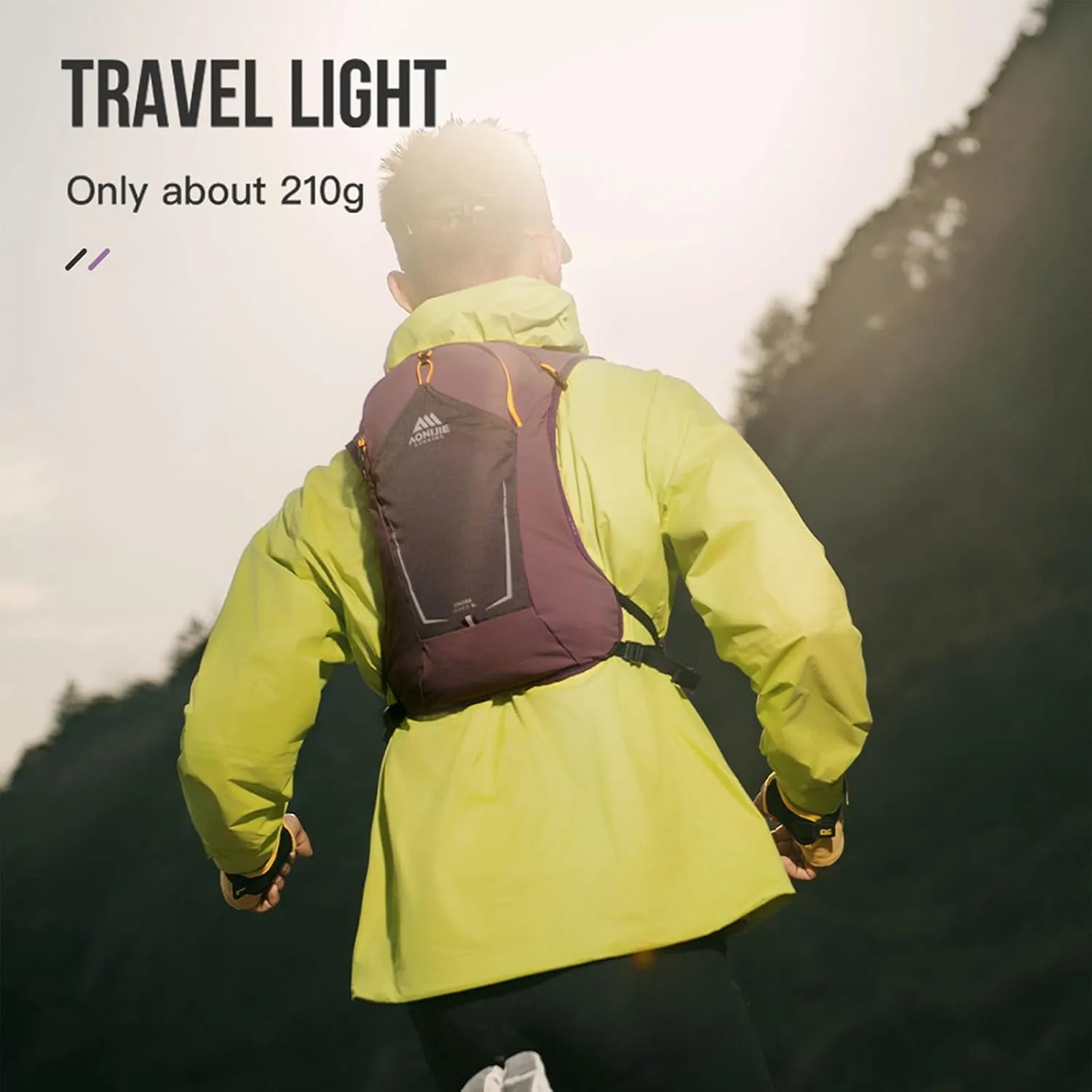 AONIJIE Running Hydration Vest Backpack 8L Bag Lightweight Vest for Trail Running Race Marathon