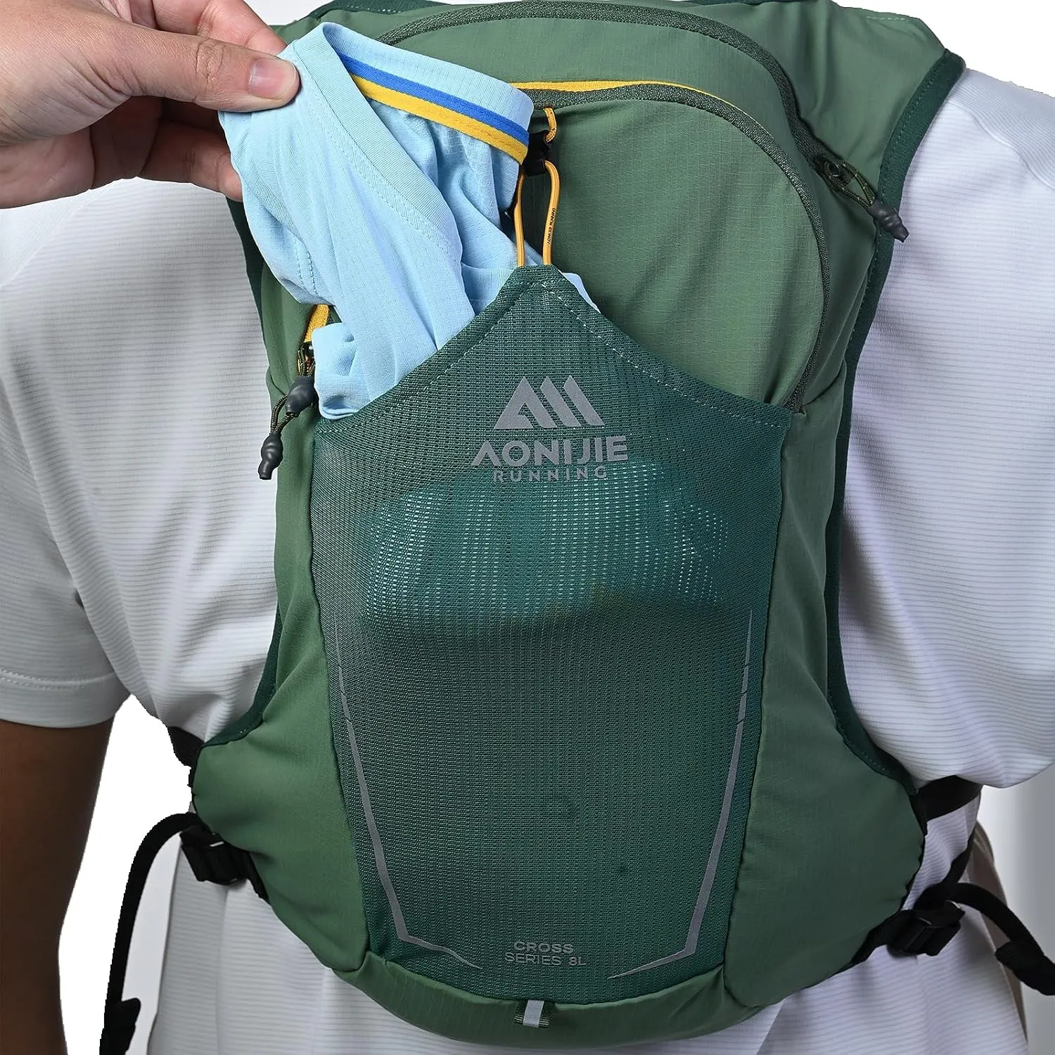 AONIJIE Running Hydration Vest Backpack 8L Bag Lightweight Vest for Trail Running Race Marathon