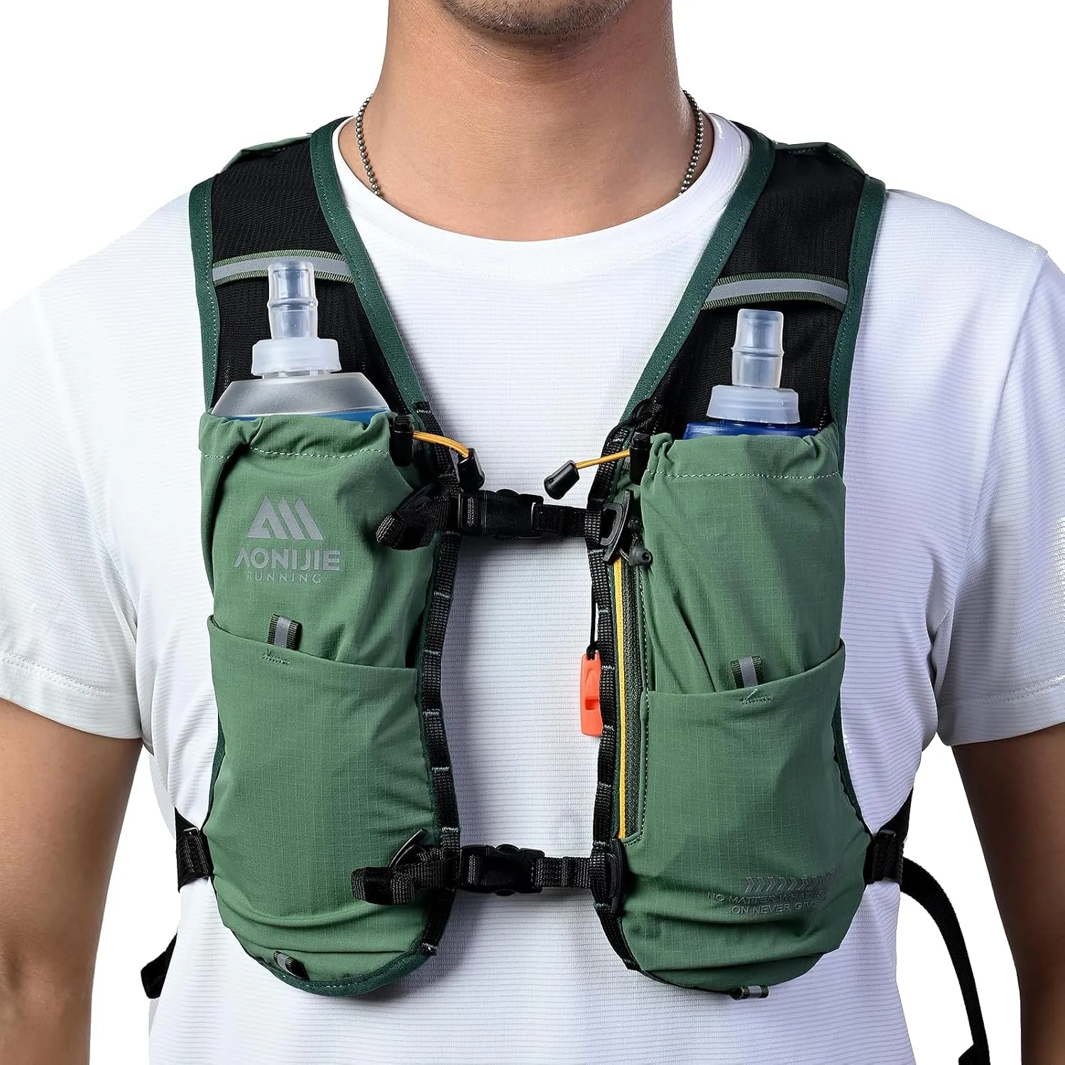 AONIJIE Running Hydration Vest Backpack 8L Bag Lightweight Vest for Trail Running Race Marathon