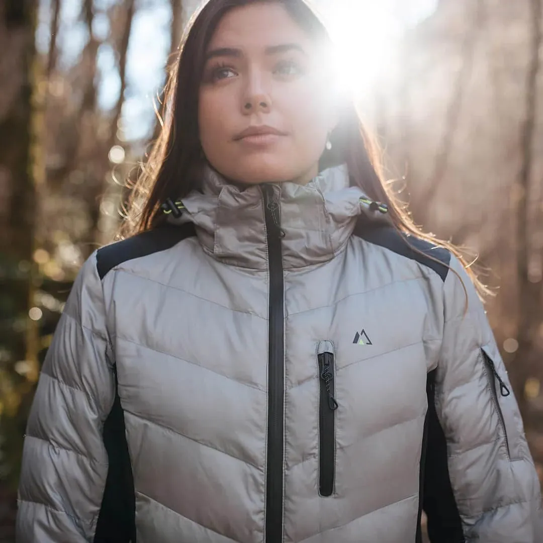 Apricoat EcoDown Jacket - Packable Lightweight Water-Resistant Hooded Puffer Jacket - Windproof Winter Coat with Insulation