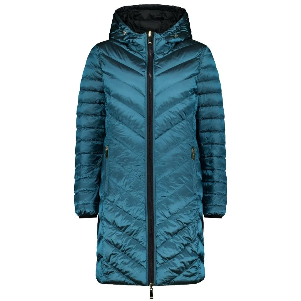 Arnie 90/10 Reversible Coat | Black/Empire Teal | Moke