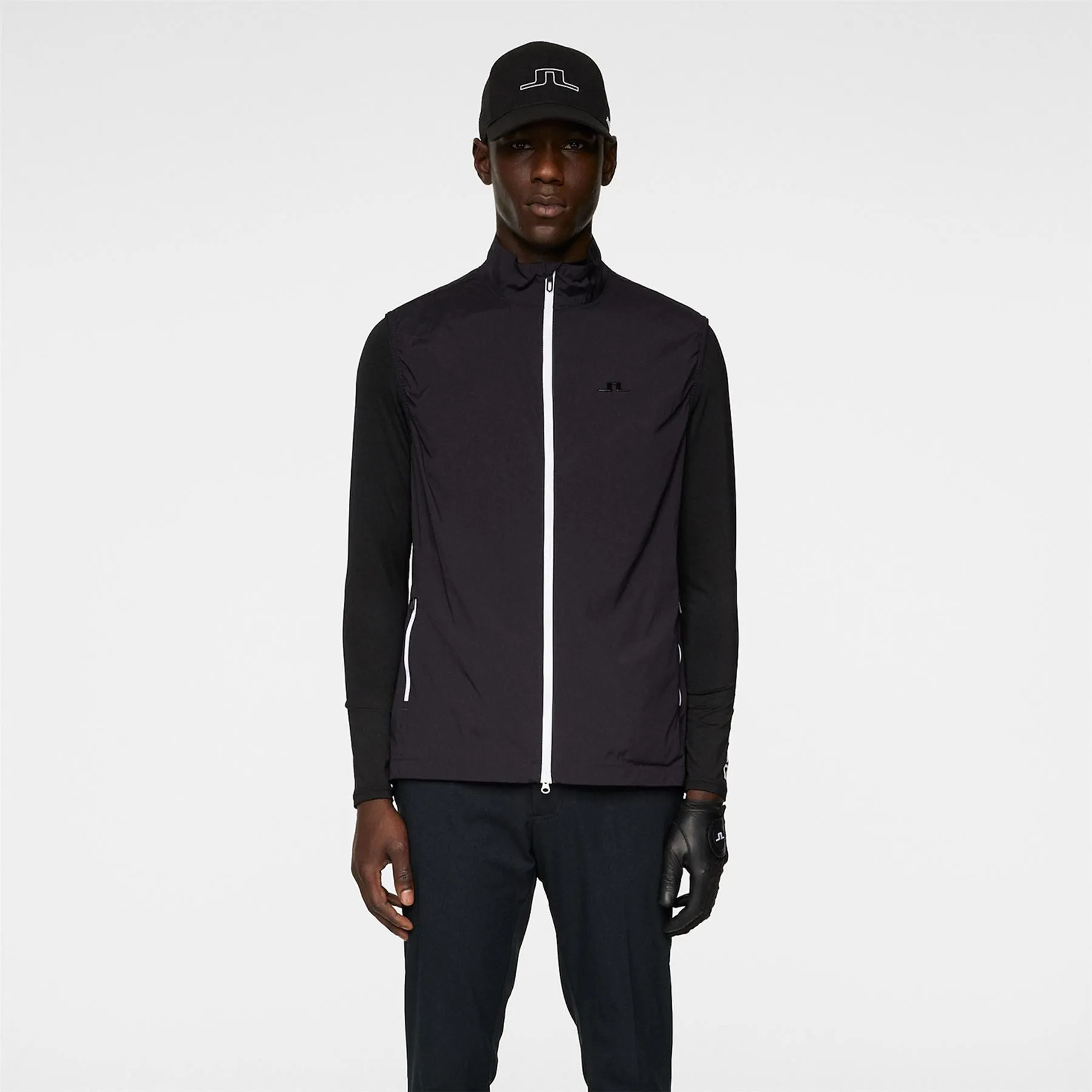 Ash Light Packable Wind Pro Vest Black