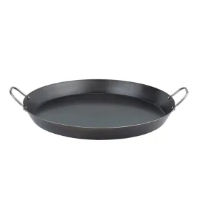 AUSSIE COOKWARE BLACK STEEL FRYPAN WITH 2 LOOP HANDLES