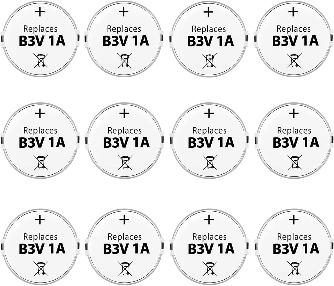 B3V 1A Replacement Battery High Capacity Compatible with High Tech Electronic Collars of MS-4 and MS-5 Pack of 12