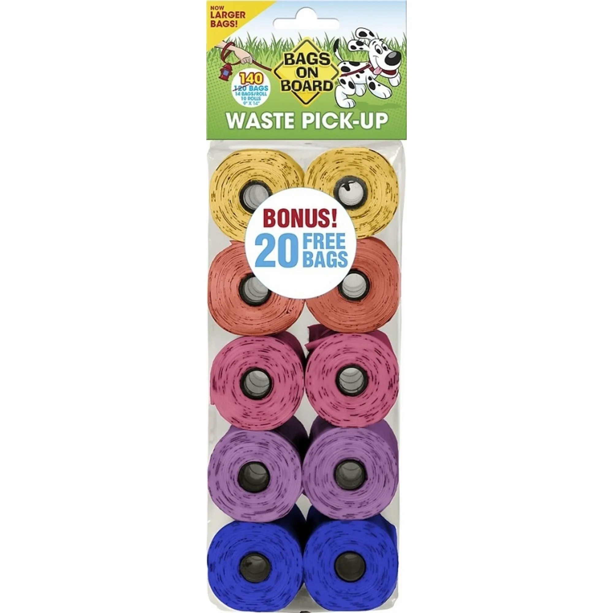 Bags on Board Rainbow Waste Bags Refill Pack