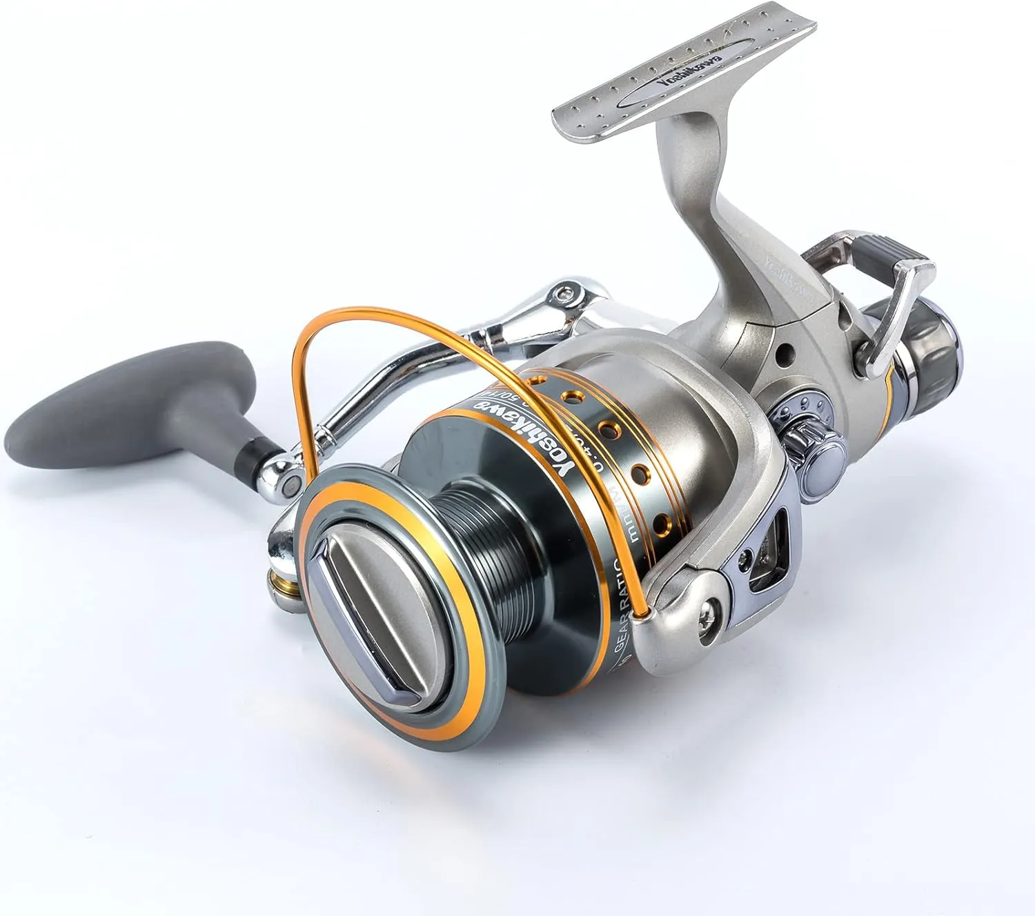 Baitfeeder Spinning Reel Fishing 5.5:1 11 High Power Stainless Ball Bearings 30Lb Drag Right Left Hand Saltwater Freshwater Reversible Front Rear Drag Live Liner 3000-6000