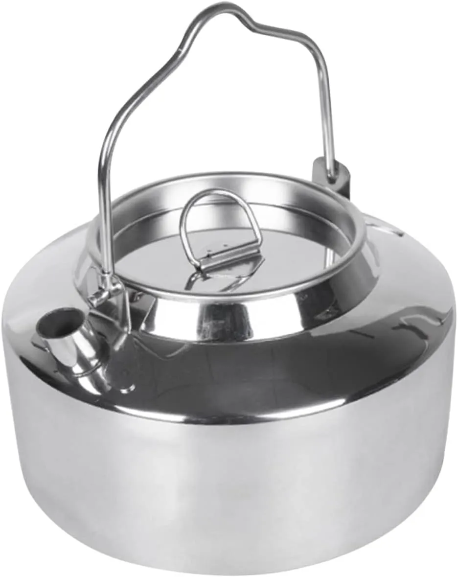 balacoo Camping Coffee Portable Water Boiler Outdoor Stainless Steel Kettle Compact and Easy to Carry