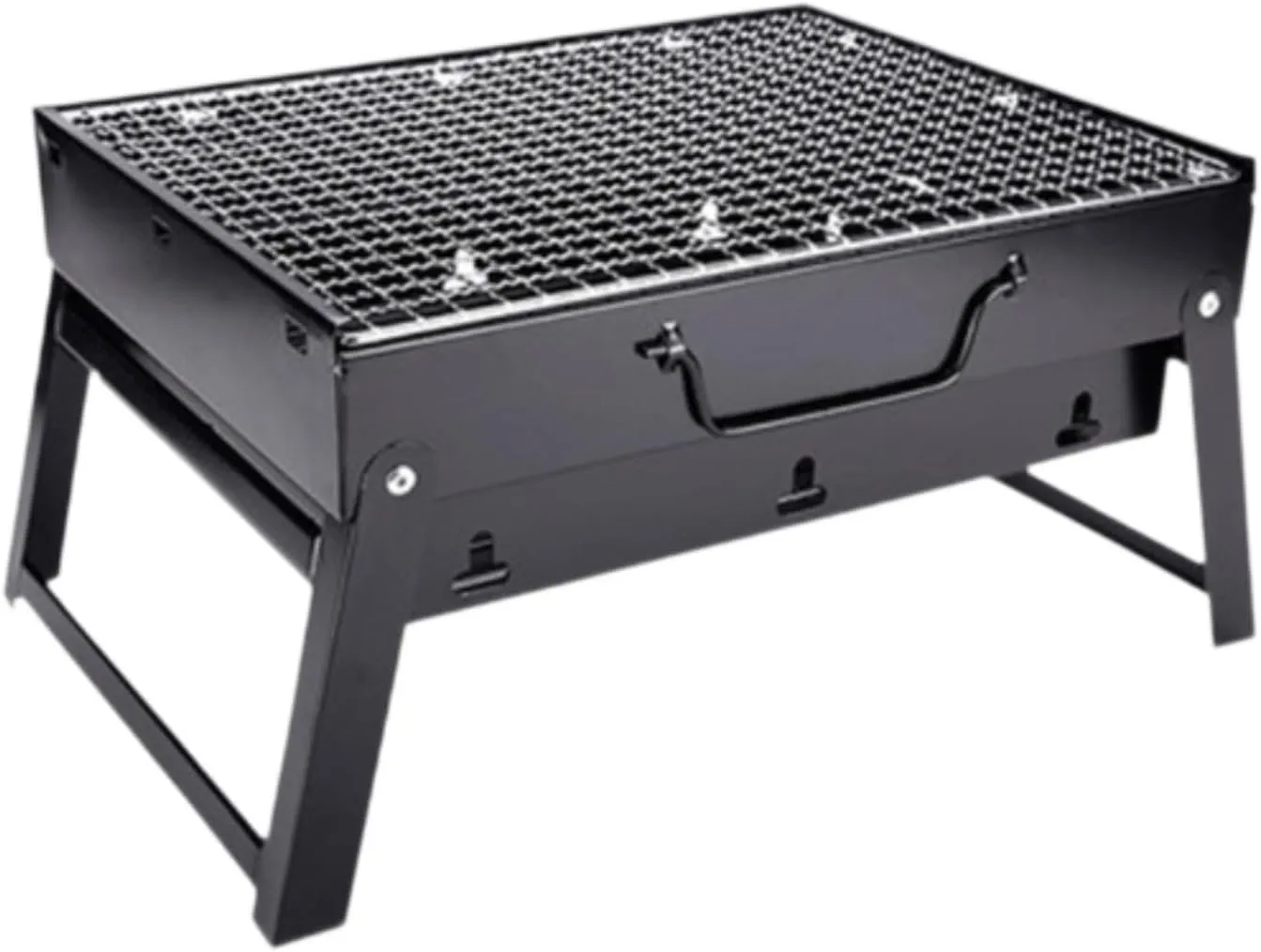 Barbecue Grill BBQ Grill Thickened Campfire Portable Mini Cookware BBQ Stoves Grill for Hiking Backyard Home Use, L