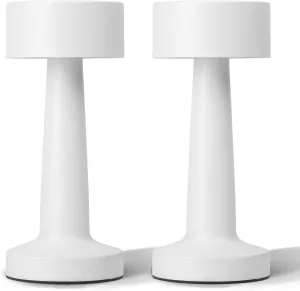 Bell Howell 2 Pk Elegant Cordless Table Lamp, LED Wireless Lamp for Bedroom, Wireless Lamps for Tables Cordless Table Lamps, Rechargeable Lamp for Desk, Kitchen, Bedroom & More with 3 Light Colors