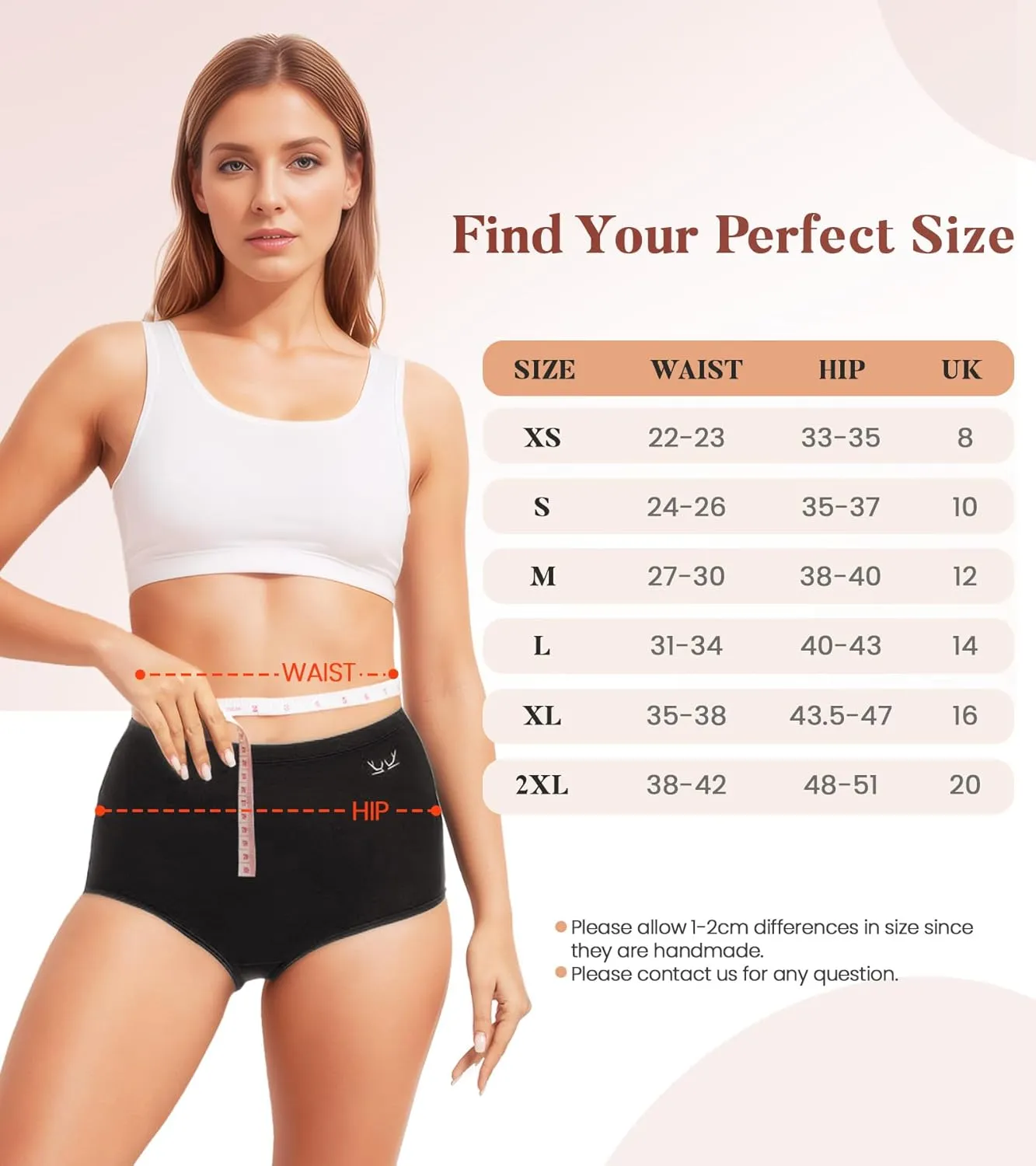 Benirap Period Underwear for Women Heavy Flow Leakproof High Waisted Cotton Panties Postpartum Menstrual Briefs 3 Pack