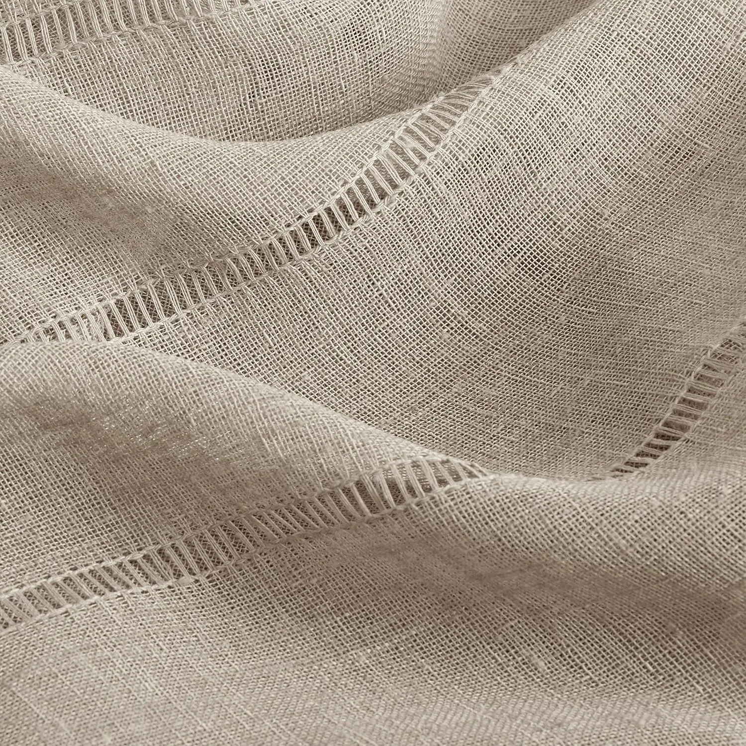 Benson Mills CORI Sheer Lightweight Tablecloth, 60 x 84 in, Linen