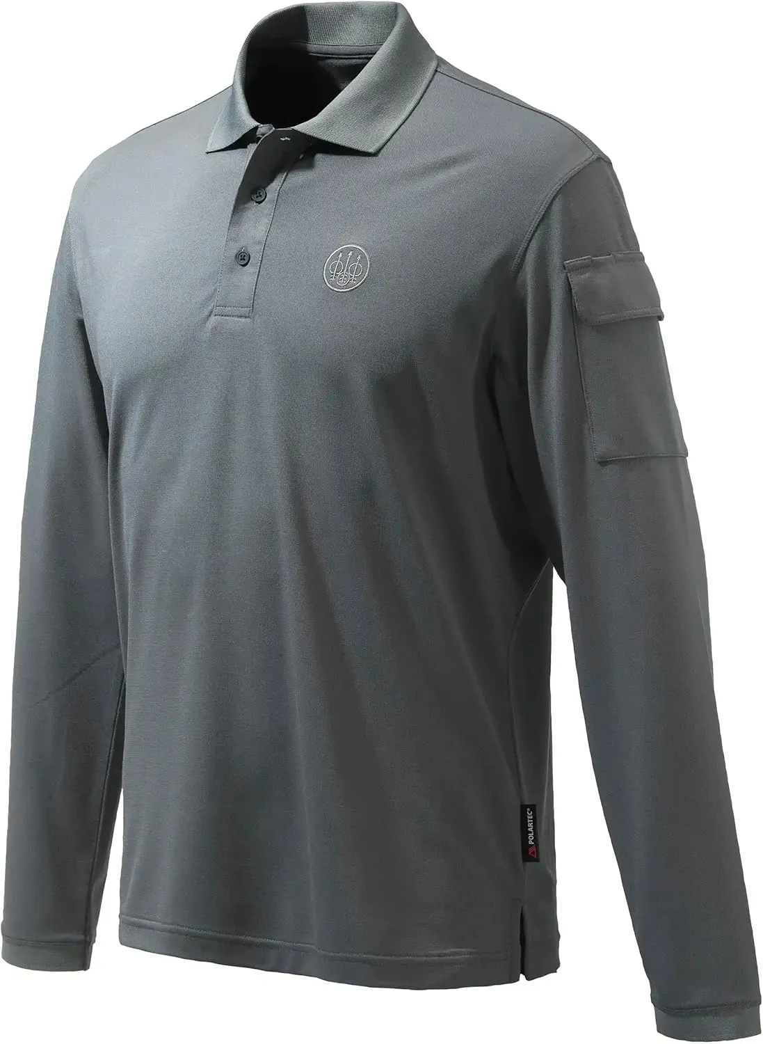 Beretta Men's Hunting Outdoor Casual Fashion Lightweight Training Sun Protection Long Sleeve Miller Polo Shirt