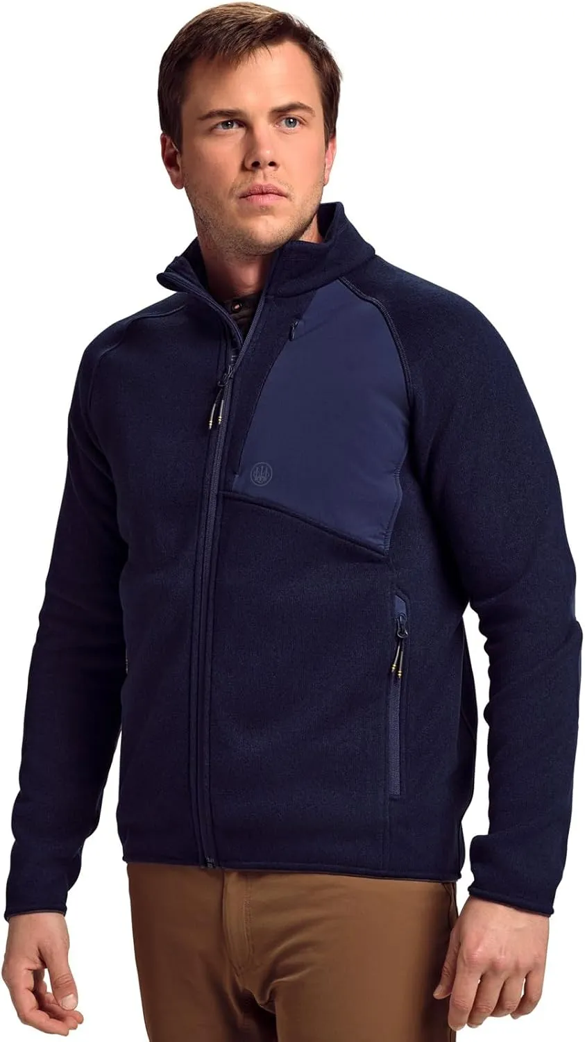 Beretta Men's Lightweight Breathable Outdoor Casual Abisko Full Zip Thermal Fleece Hunting Jacket | Elasticated Bottom