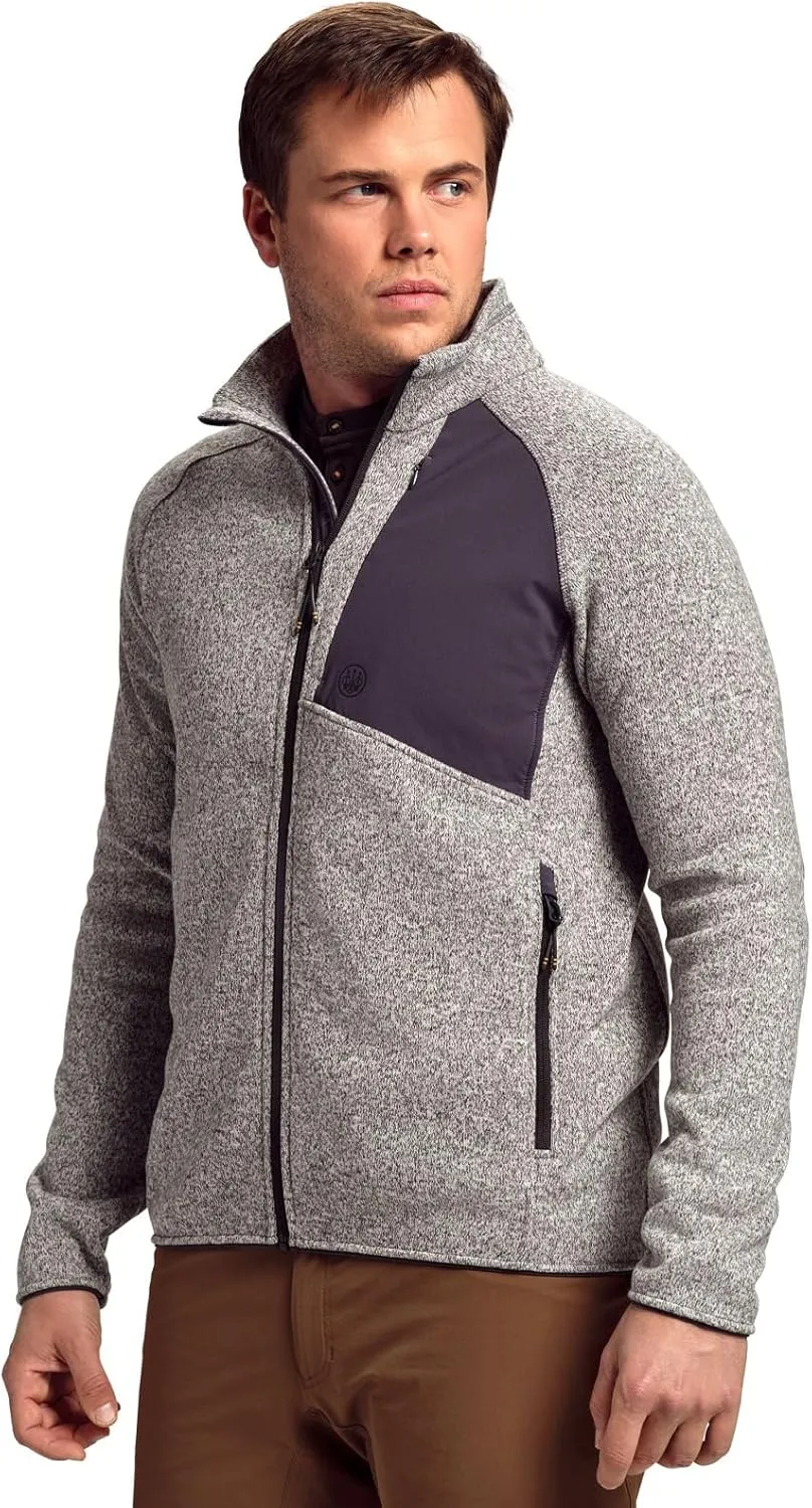 Beretta Men's Lightweight Breathable Outdoor Casual Abisko Full Zip Thermal Fleece Hunting Jacket | Elasticated Bottom