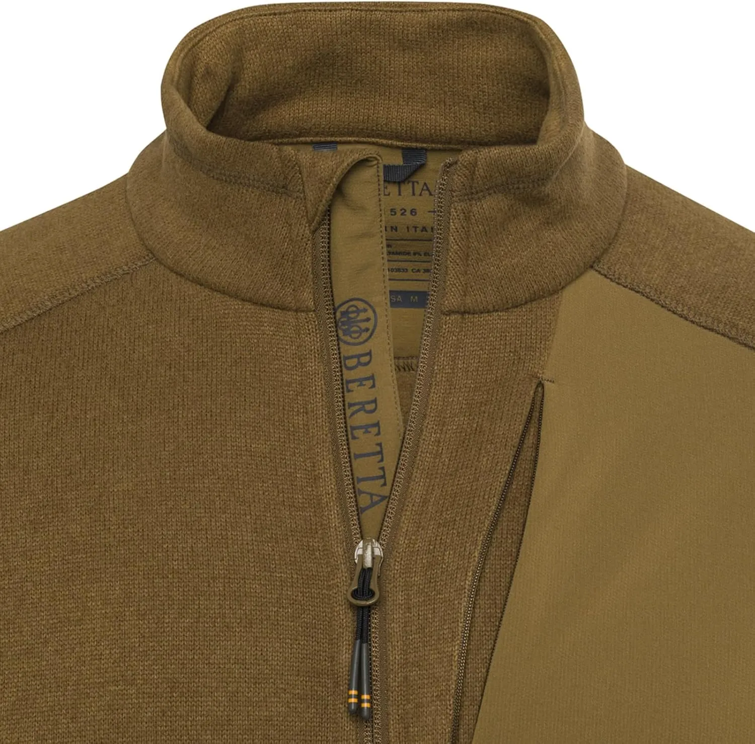 Beretta Men's Lightweight Breathable Outdoor Casual Abisko Full Zip Thermal Fleece Hunting Jacket | Elasticated Bottom