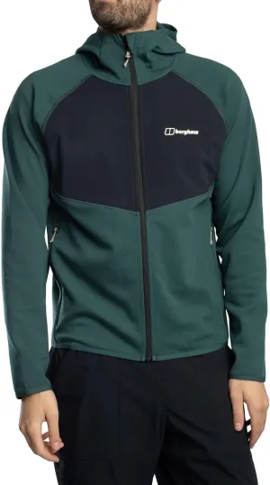 Berghaus Men's Trawden Hybrid Jacket, Green/Black, M