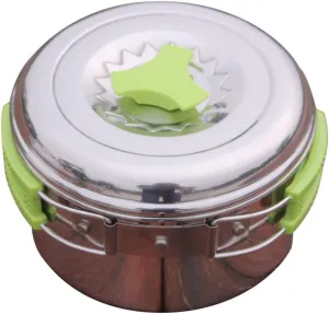BESPORTBLE 1pc Portable Camping Pot Stainless Steel Cookware for Backpacking Lightweight Camping Gear Versatile Cooking Boiling Non-stick Design for