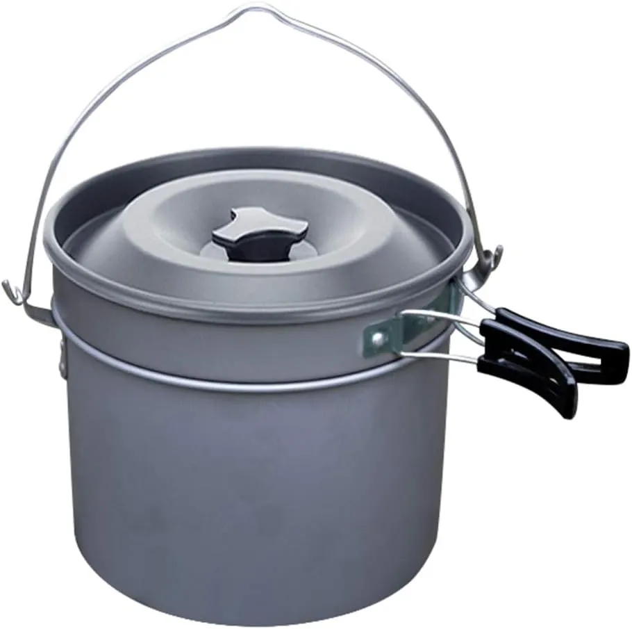 BESPORTBLE 1set Multifunctional Camping Cookware Set Lightweight Non-Stick Pot Pan for Backpacking Travel Outdoor Cooking Person Capacity Design for Picnics and Camping