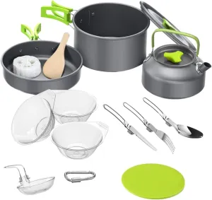BESPORTBLE Camping Cooking Utensils Lightweight Camping Cookware Kit Pans for Cooking Boiling Water Hiking