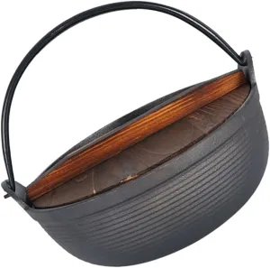 BESPORTBLE Cast Iron Camping Pot Outdoor Cooking Pot for Camping Quality Material Portable Design