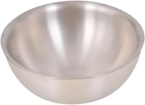 BESPORTBLE Double Bowl Portable Titanium Outdoor Camping Picnic Tableware Lightweight Safe for Water Soup