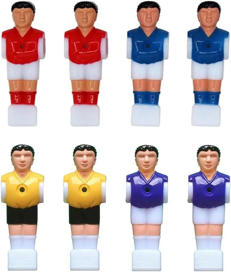 BESPORTBLE Foosball Men, 24Pcs Replacement Foosball Players Soccer Table Foosball Player Table Football Men Football Players Foosball Table Replacement Parts Foosball Accessories