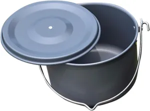 BESPORTBLE Hanging Camp Cook Pot Large Capacity Aluminum Camping Pot Picnic Cooking Set for Outdoor Cooking Hiking Camping