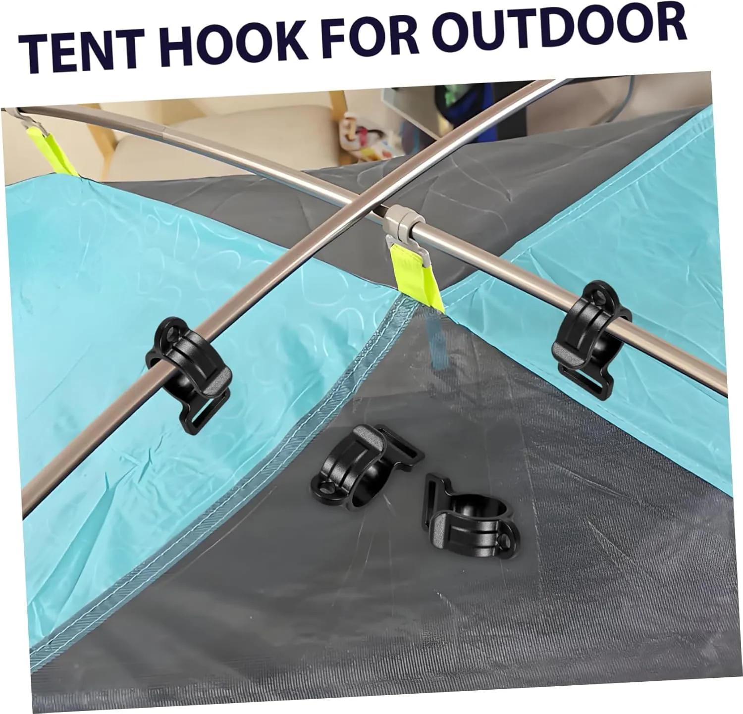BESPORTBLE Outdoor Tent Hook Storage Rack Hooks Camping Tent Accessories Tent Pole Hooks Tent Supplies Connection