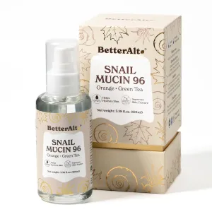 BetterAlt Snail Mucin 96 Serum | With Green Tea & Orange | Helps Hydrate & Lock in Moisture | Topical Product - 100 ml