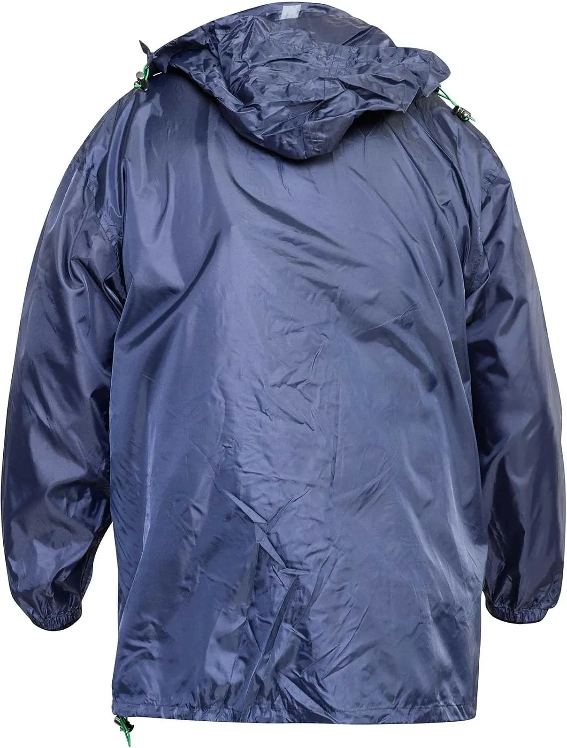 Big and Tall Waterproof Windproof Breathable Lightweight Rain Jacket