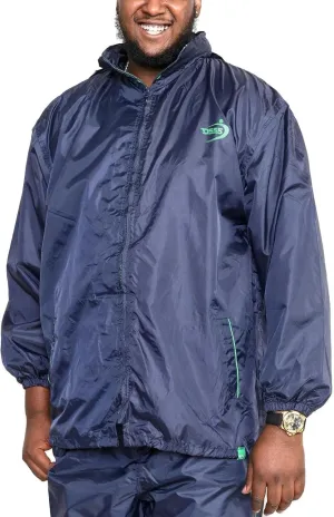 Big and Tall Waterproof Windproof Breathable Lightweight Rain Jacket