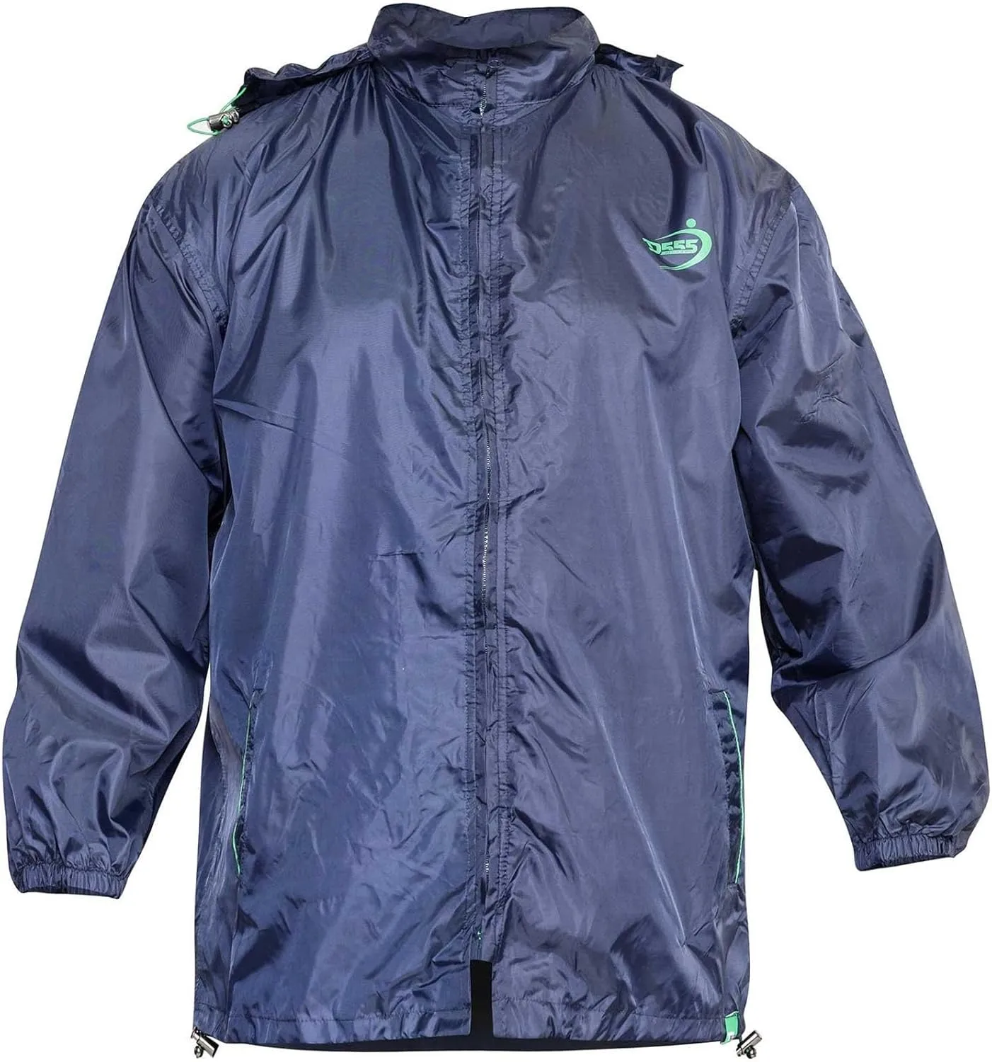 Big and Tall Waterproof Windproof Breathable Lightweight Rain Jacket