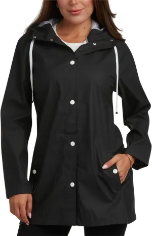 Big Chill Womens Rain Coat - Lightweight Water Resistant Womens Rain Jacket with Hood - Windbreaker Anorak Jackets for Women