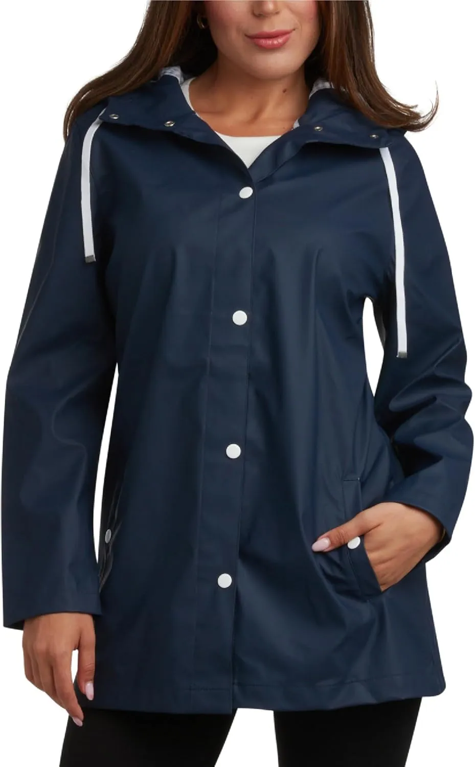 Big Chill Womens Rain Coat - Lightweight Water Resistant Womens Rain Jacket with Hood - Windbreaker Anorak Jackets for Women