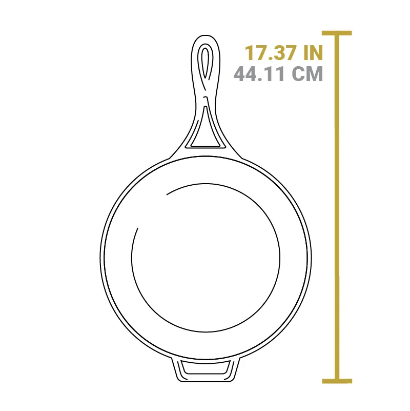 Blacklock 4 Quart Triple Seasoned Cast Iron Deep Skillet With Lid