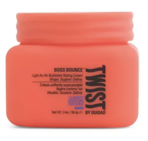 Boss Bounce TWIST Buildable Styling Cream NET WT 3.4 OZ (96.4 g) Light as air, Ultimate Moisture For Curls (Pack Of 2)