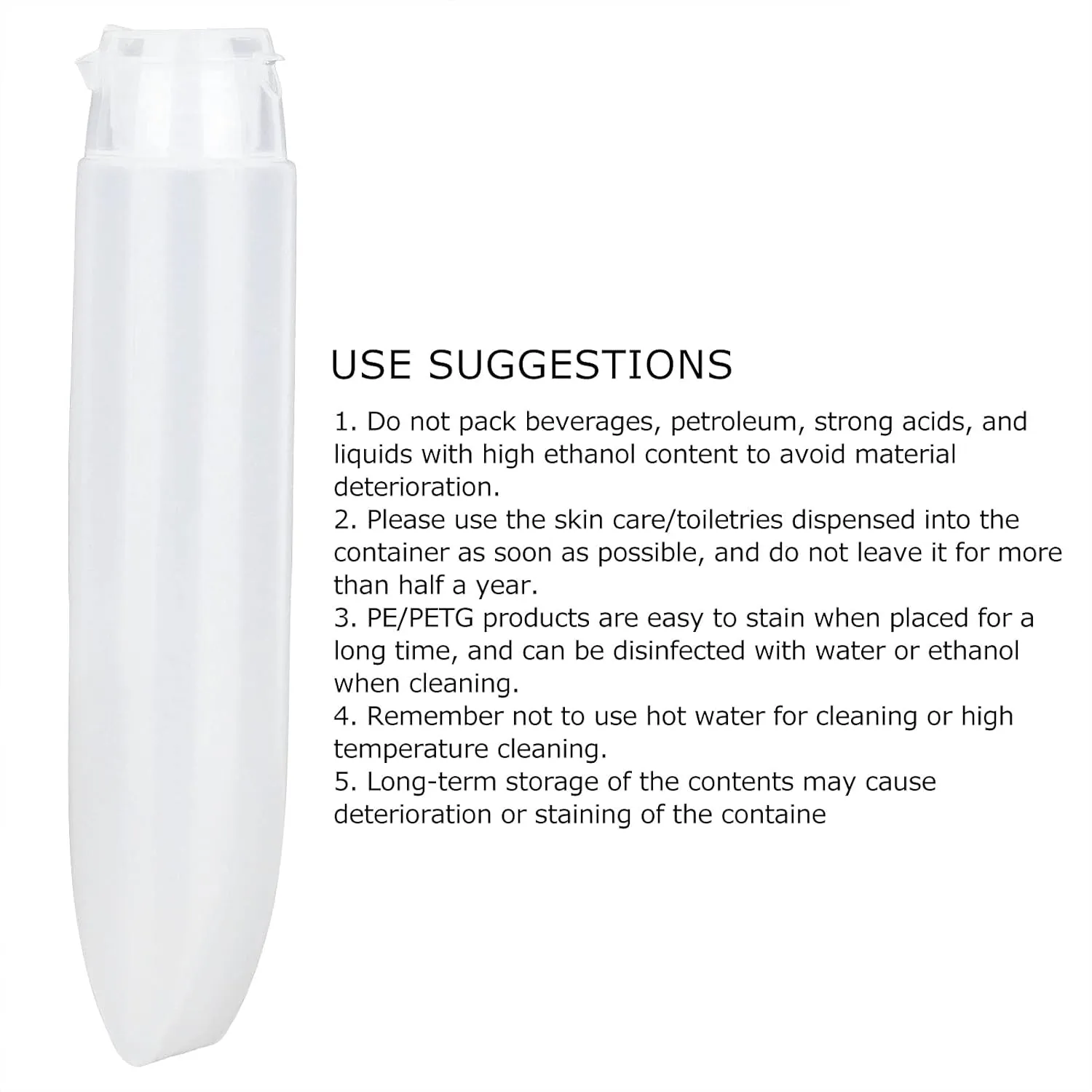 Bottles with Caps, Empty Lip Gloss Tubes with Non Slip Bottom Bottle 20Pcs Empty Cosmetic Tube Leakproof Refillable Refillable Lip Balm Squeeze Tube for Filling Creams, Lotions,