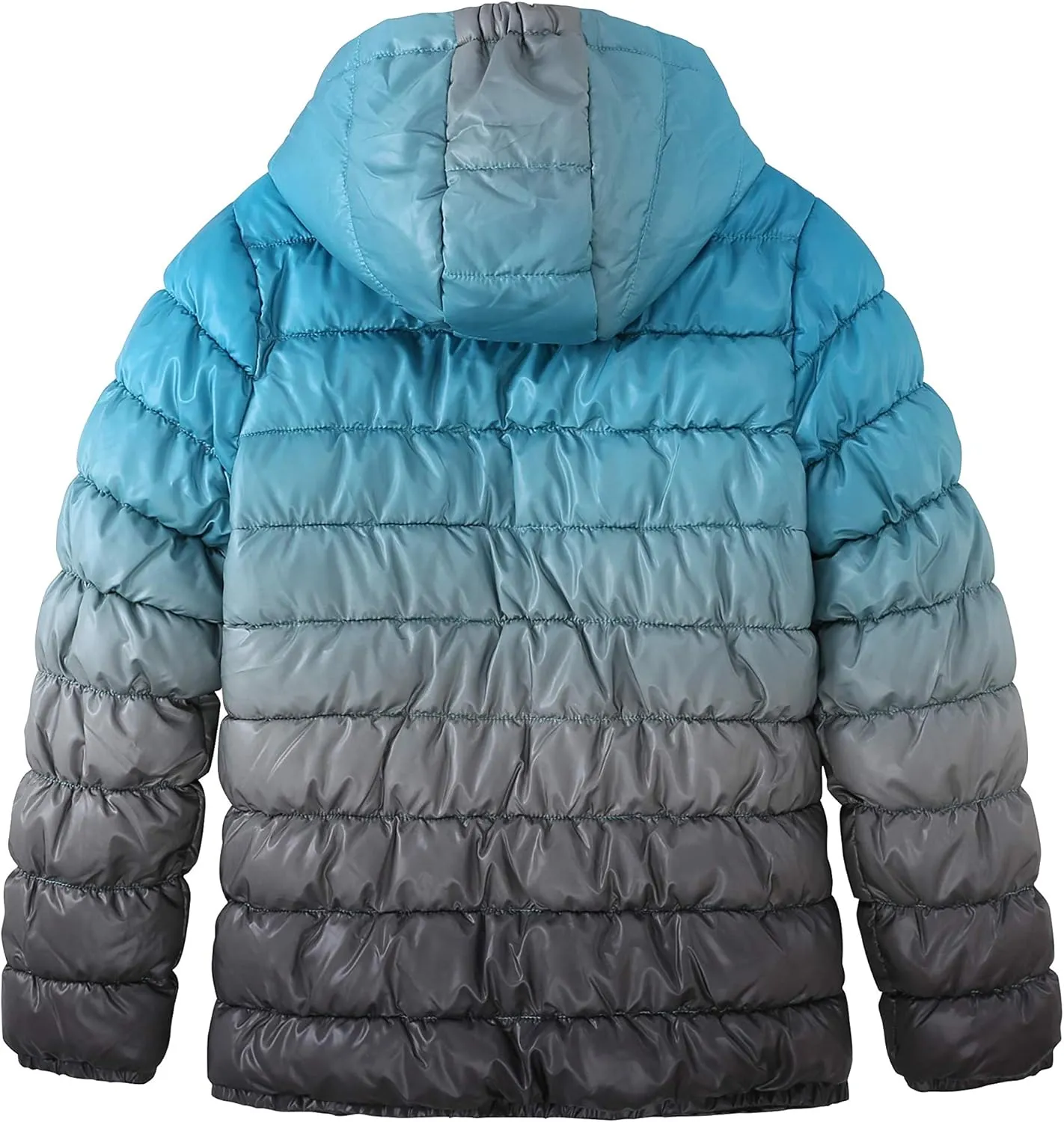 Boys Lightweight Puffer Jacket: Kids Waterproof Packable Outerwear Coat