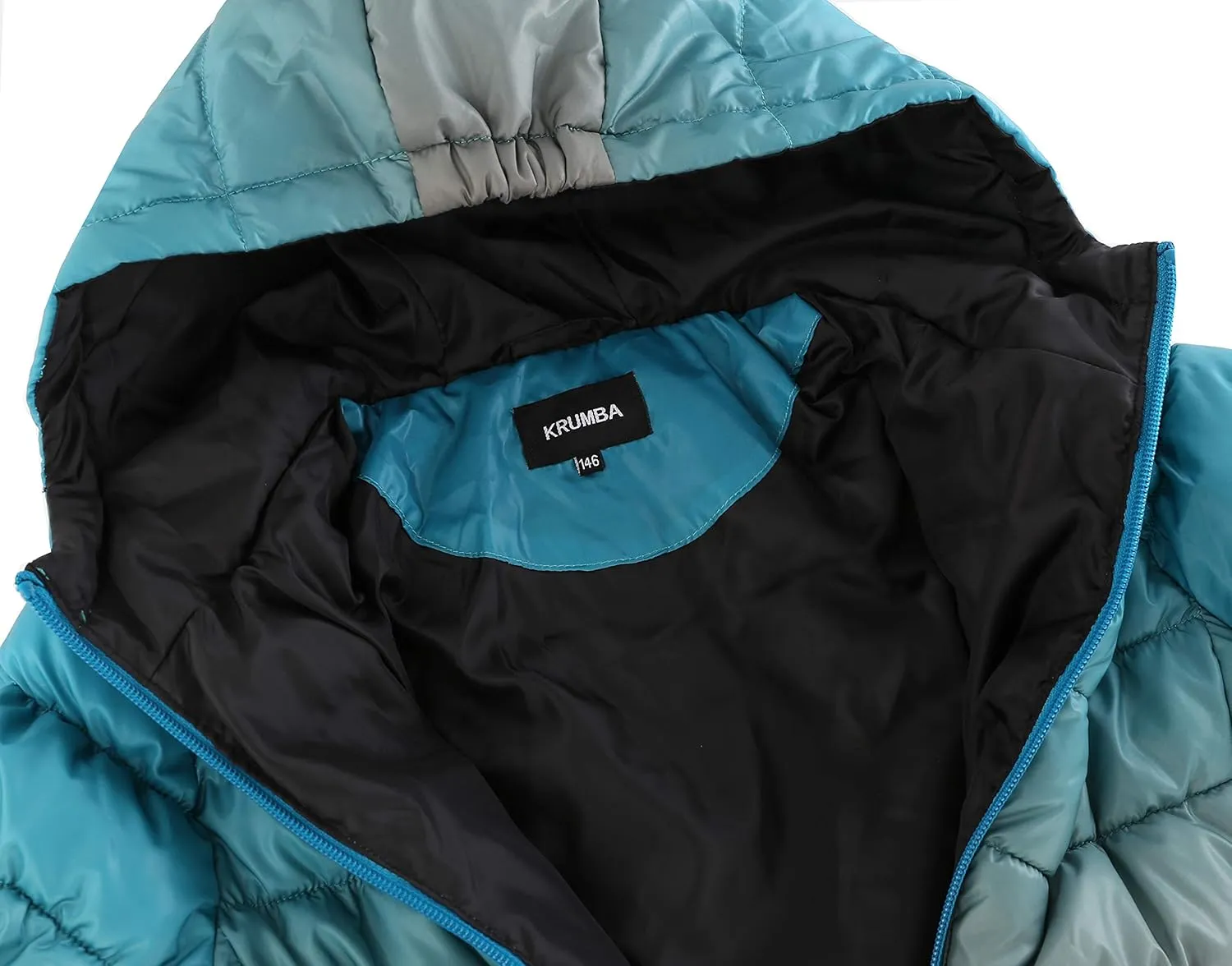 Boys Lightweight Puffer Jacket: Kids Waterproof Packable Outerwear Coat