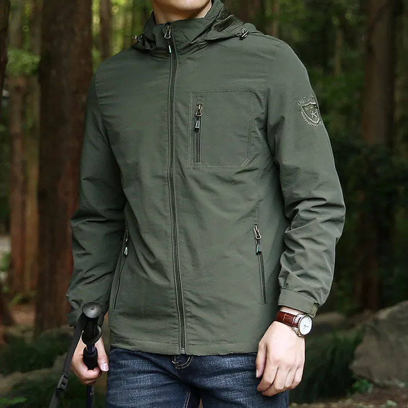 Breathable Hooded Shell Jacket | Hat Detachable