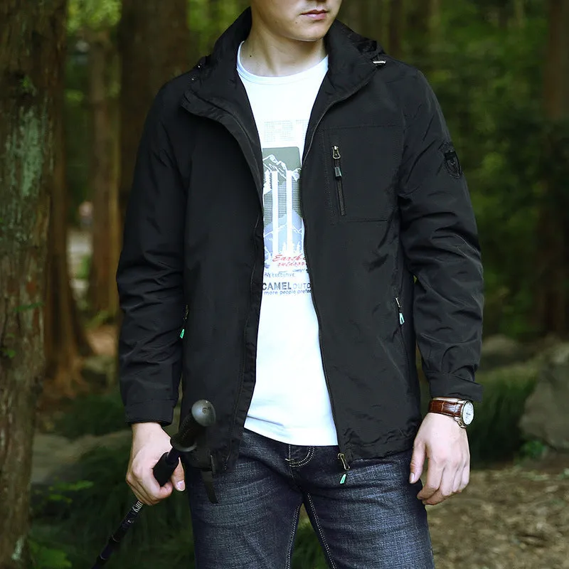 Breathable Hooded Shell Jacket | Hat Detachable
