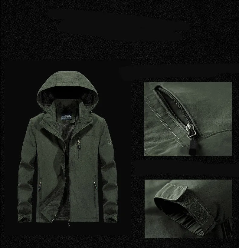 Breathable Hooded Shell Jacket | Hat Detachable
