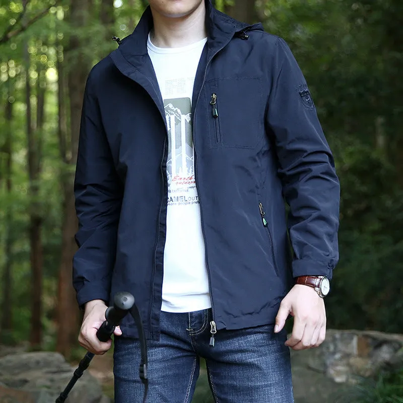 Breathable Hooded Shell Jacket | Hat Detachable