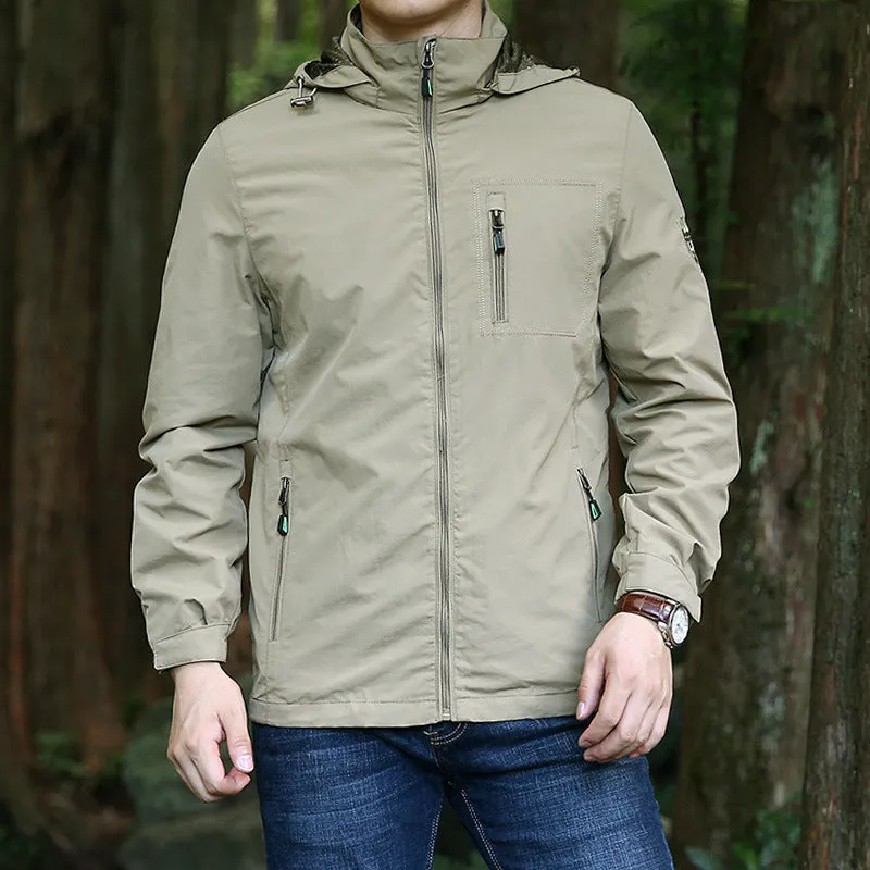 Breathable Hooded Shell Jacket | Hat Detachable