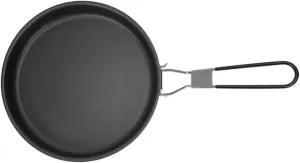 Cabilock Portable Wear Resistant Frying Pan Non Stick Camping Skillet for Omelets Steaks More for Outdoor Cooking Barbecues