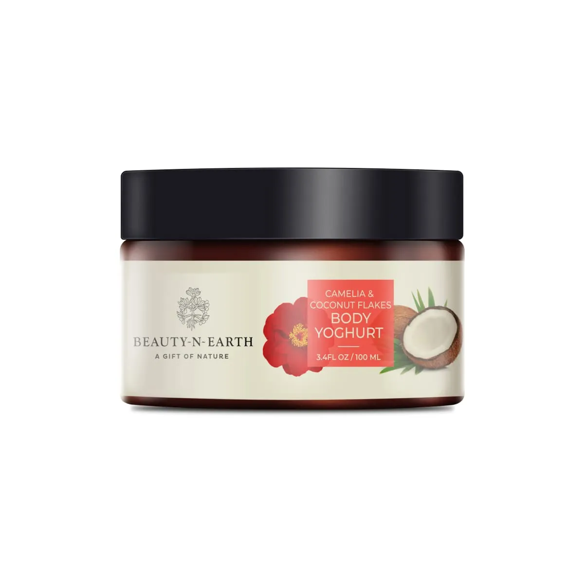 Camelia Coconut Flakes Body Yoghurt,100ml Enriched with Camellia Oleifera Seed Oil | Coconut oil | Shea Butter | Tea | Vitamin E