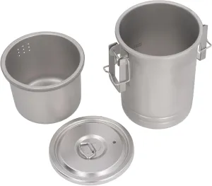 Camping Cooking Pot Stainless Steel Portable Multifunctional Cookware for Outdoor