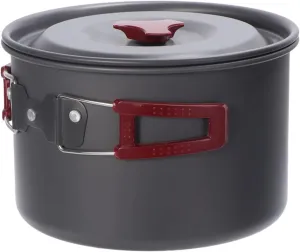 Camping Cooking Set Aluminum Alloy Pot Set Outdoor Cookware for Single Pot Cooker Silicone Cover