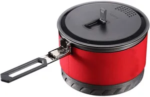 Camping Cookware Set Lightweight Multifunction Pots Camping Outdoor Picnic Cookware for Backpacking Hiking Picnic Outdoor Pots & Pans (Color : Red, Size : 11.5cm*18cm)