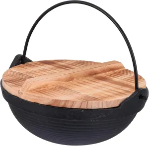 Camping Kettle Hanging Hiking Cookware Picnic Cast Iron Stew Pot Outdoor Cooking Set Easy to Carry Cooking Gear